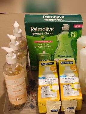 NEW! Palmolive Dish Soap Starter Kit And Hand Soap Bundle (10 Item Bundle)